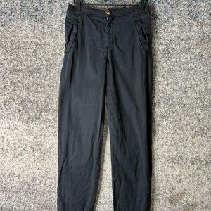 Marine Layer Pants Mens Small Black TENCEL Lyocell Chino Elastic Waist 27x29